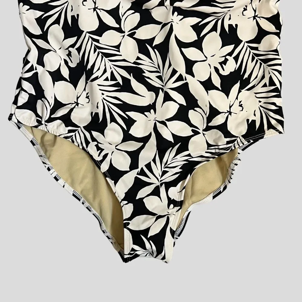 Swimsuits For All Plus Size One Piece Swimsuit With Back Detail, Size 16